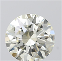 Natural Diamond 0.50 Carats, Round with Excellent Cut, K Color, VVS2 Clarity and Certified by IGI