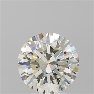 Picture of Natural Diamond 4.08 Carats, Round with Excellent Cut, K Color, VS1 Clarity and Certified by IGI