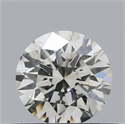 Natural Diamond 0.40 Carats, Round with Excellent Cut, J Color, VS2 Clarity and Certified by GIA