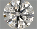 Natural Diamond 0.41 Carats, Round with Excellent Cut, H Color, VS2 Clarity and Certified by IGI