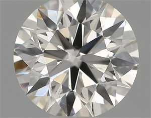 Picture of Natural Diamond 0.41 Carats, Round with Excellent Cut, H Color, VS2 Clarity and Certified by IGI