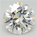 Natural Diamond 2.01 Carats, Round with Excellent Cut, H Color, I1 Clarity and Certified by GIA