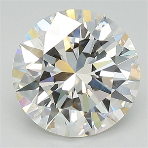 Picture of Natural Diamond 2.01 Carats, Round with Excellent Cut, H Color, I1 Clarity and Certified by GIA