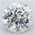 Natural Diamond 2.01 Carats, Round with Excellent Cut, J Color, VS1 Clarity and Certified by GIA