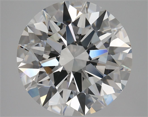 Picture of Natural Diamond 3.50 Carats, Round with Excellent Cut, E Color, VVS2 Clarity and Certified by GIA