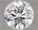 Natural Diamond 0.40 Carats, Round with Excellent Cut, I Color, VVS2 Clarity and Certified by GIA