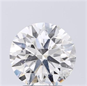 Natural Diamond 2.51 Carats, Round with Excellent Cut, H Color, SI2 Clarity and Certified by GIA