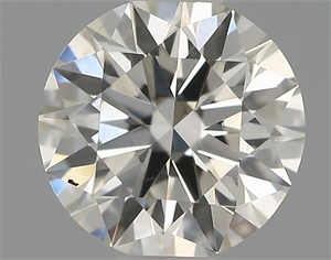 Picture of Natural Diamond 0.50 Carats, Round with Excellent Cut, H Color, VS2 Clarity and Certified by IGI