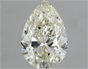 Natural Diamond 1.00 Carats, Pear with  Cut, J Color, SI1 Clarity and Certified by IGI