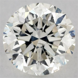 Picture of Natural Diamond 0.46 Carats, Round with Good Cut, J Color, SI2 Clarity and Certified by GIA