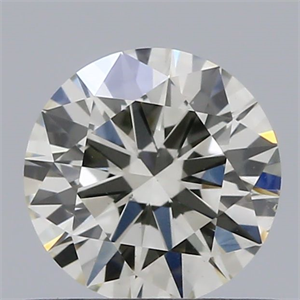 Picture of Natural Diamond 0.57 Carats, Round with Excellent Cut, I Color, VS1 Clarity and Certified by IGI