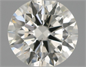 Natural Diamond 0.51 Carats, Round with Excellent Cut, I Color, SI1 Clarity and Certified by IGI