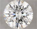 Natural Diamond 5.03 Carats, Round with Excellent Cut, F Color, SI2 Clarity and Certified by GIA