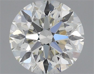 Picture of Natural Diamond 0.57 Carats, Round with Excellent Cut, K Color, VS2 Clarity and Certified by GIA