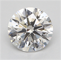 Natural Diamond 0.43 Carats, Round with Excellent Cut, H Color, VVS1 Clarity and Certified by GIA