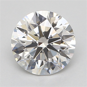 Picture of Natural Diamond 0.43 Carats, Round with Excellent Cut, H Color, VVS1 Clarity and Certified by GIA