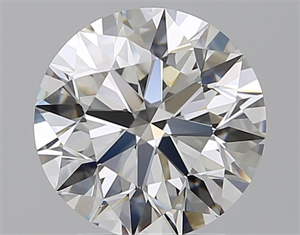 Picture of Natural Diamond 2.08 Carats, Round with Excellent Cut, F Color, VVS1 Clarity and Certified by GIA