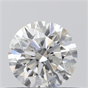 Natural Diamond 0.43 Carats, Round with Excellent Cut, F Color, SI2 Clarity and Certified by GIA