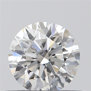 Picture of Natural Diamond 0.43 Carats, Round with Excellent Cut, F Color, SI2 Clarity and Certified by GIA