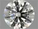 Natural Diamond 0.50 Carats, Round with Excellent Cut, H Color, VS2 Clarity and Certified by IGI