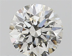 Picture of Natural Diamond 0.50 Carats, Round with Good Cut, I Color, SI2 Clarity and Certified by GIA