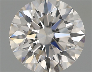 Picture of Natural Diamond 0.50 Carats, Round with Excellent Cut, H Color, SI1 Clarity and Certified by IGI