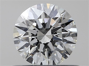 Picture of Natural Diamond 0.50 Carats, Round with Very Good Cut, I Color, VS2 Clarity and Certified by GIA