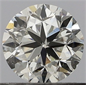 Natural Diamond 0.40 Carats, Round with Very Good Cut, F Color, SI1 Clarity and Certified by GIA