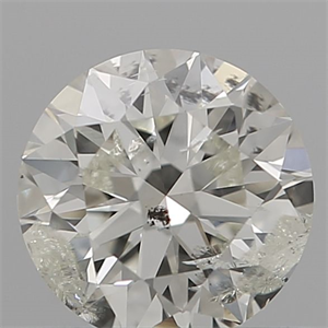 Picture of Natural Diamond 0.51 Carats, Round with Excellent Cut, H Color, I1 Clarity and Certified by IGI