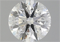 Natural Diamond 2.06 Carats, Round with Excellent Cut, H Color, SI2 Clarity and Certified by GIA