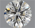 Natural Diamond 0.57 Carats, Round with Excellent Cut, K Color, SI1 Clarity and Certified by GIA