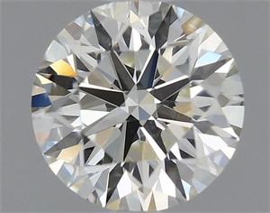 Picture of Natural Diamond 0.57 Carats, Round with Excellent Cut, K Color, SI1 Clarity and Certified by GIA