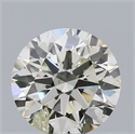 Natural Diamond 0.53 Carats, Round with Excellent Cut, J Color, SI2 Clarity and Certified by IGI