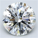 Natural Diamond 3.15 Carats, Round with Excellent Cut, J Color, VS1 Clarity and Certified by GIA