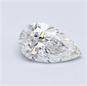 Natural Diamond 0.82 Carats, Pear with  Cut, E Color, VS1 Clarity and Certified by GIA