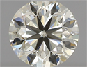 Natural Diamond 0.50 Carats, Round with Very Good Cut, K Color, IF Clarity and Certified by IGI