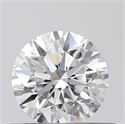 Natural Diamond 0.40 Carats, Round with Excellent Cut, D Color, VVS2 Clarity and Certified by GIA