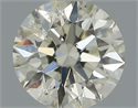 Natural Diamond 0.40 Carats, Round with Excellent Cut, K Color, SI2 Clarity and Certified by IGI