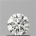 Natural Diamond 0.51 Carats, Round with Excellent Cut, H Color, SI1 Clarity and Certified by IGI