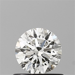 Picture of Natural Diamond 0.51 Carats, Round with Excellent Cut, H Color, SI1 Clarity and Certified by IGI