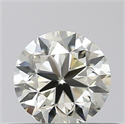 Natural Diamond 0.40 Carats, Round with Good Cut, K Color, VS1 Clarity and Certified by IGI