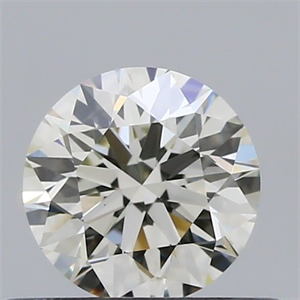 Picture of Natural Diamond 0.42 Carats, Round with Excellent Cut, K Color, VS1 Clarity and Certified by GIA