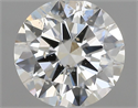 Natural Diamond 0.50 Carats, Round with Excellent Cut, I Color, I1 Clarity and Certified by GIA