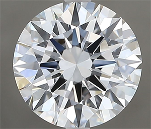 Picture of Natural Diamond 2.01 Carats, Round with Excellent Cut, D Color, VVS1 Clarity and Certified by GIA