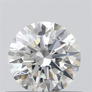 Picture of Natural Diamond 0.43 Carats, Round with Excellent Cut, H Color, VVS2 Clarity and Certified by GIA