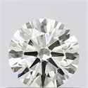 Natural Diamond 0.45 Carats, Round with Excellent Cut, K Color, IF Clarity and Certified by GIA