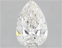 Natural Diamond 1.72 Carats, Pear with  Cut, G Color, SI1 Clarity and Certified by GIA