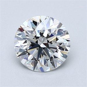 Picture of Natural Diamond 1.90 Carats, Round with Excellent Cut, E Color, VS2 Clarity and Certified by GIA