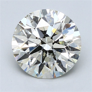 Picture of Natural Diamond 3.20 Carats, Round with Excellent Cut, K Color, SI2 Clarity and Certified by GIA