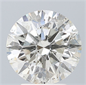 Natural Diamond 3.01 Carats, Round with Excellent Cut, I Color, I1 Clarity and Certified by GIA